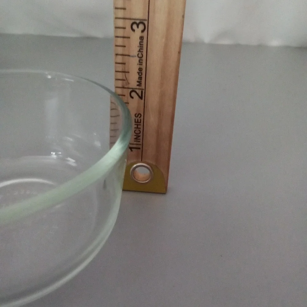 Pyrex 7202 Clear Glass 1 Cup 236ml Round Storage Prep Bowl Made in USA Microwave